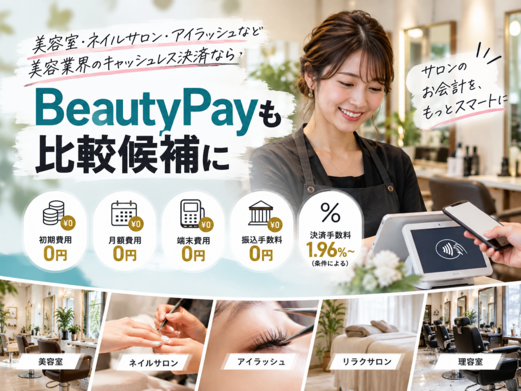 BeautyPayもキャッシュレス決済の比較候補に|美容業界向け決済サービス
