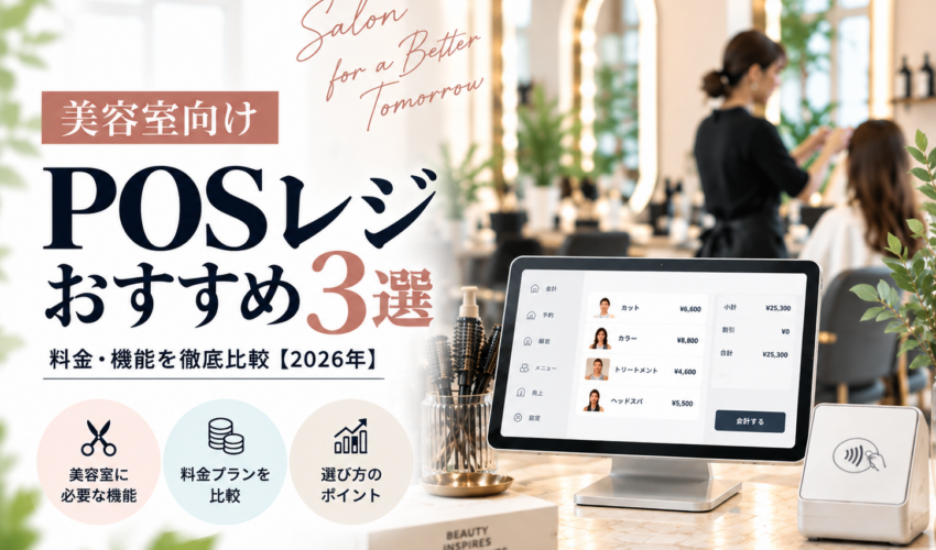 美容室向けPOSレジおすすめ3選｜料金・機能・選び方を比較
