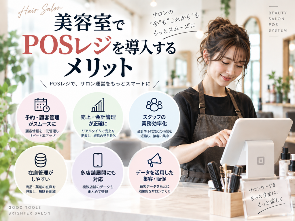 美容室でPOSレジを導入するメリット｜顧客管理・売上管理・業務効率化