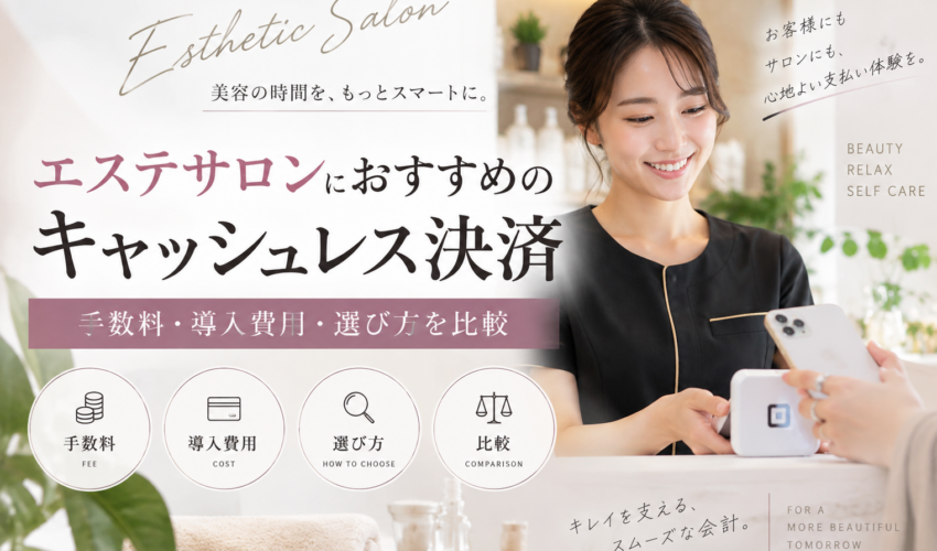 エステサロンにおすすめのキャッシュレス決済を手数料・導入費用・選び方で比較