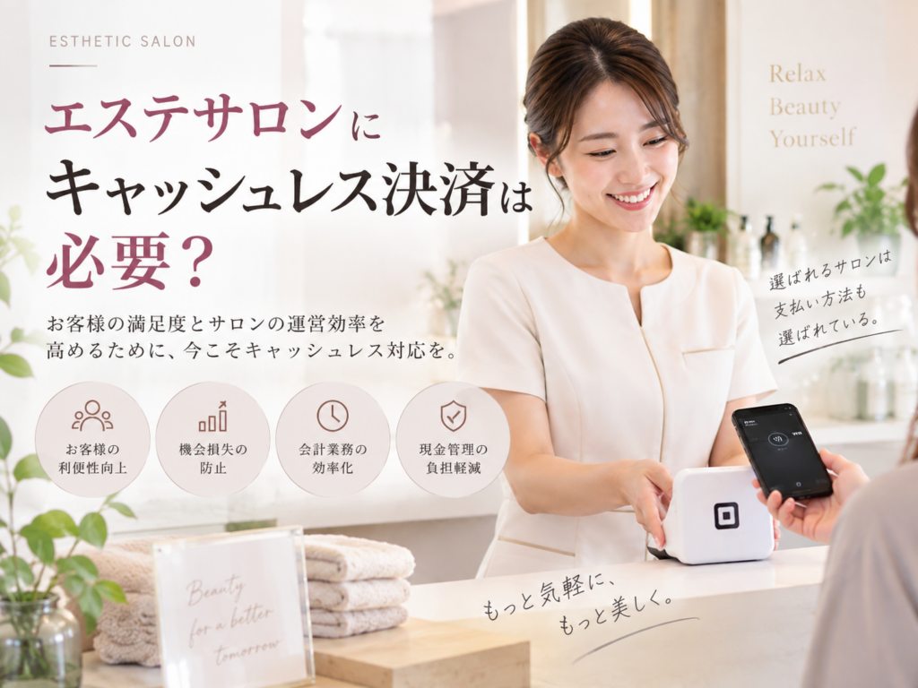 エステサロンにキャッシュレス決済は必要?導入するメリットと必要性を解説