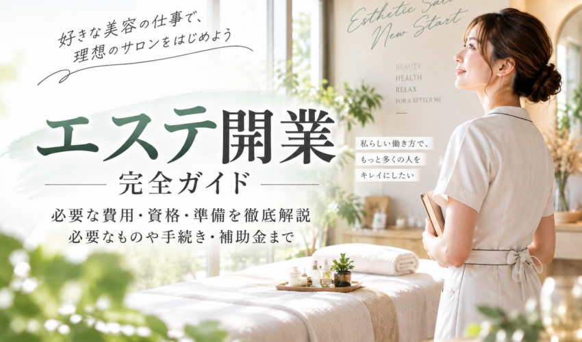 エステ開業に必要な費用・資格・準備・手続き・補助金を解説する完全ガイド