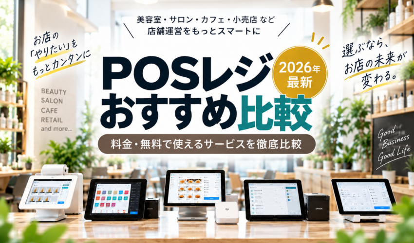 POSレジおすすめ比較2026年最新版｜料金・無料プラン・機能・業種別の選び方