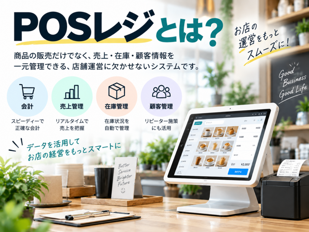 POSレジとは?会計・売上管理・在庫管理・顧客管理の仕組みを解説