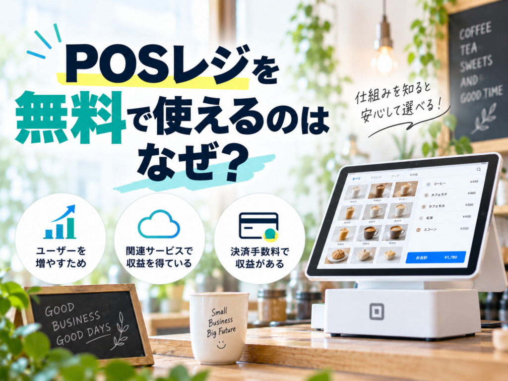 POSレジを無料で使えるのはなぜ？無料提供の仕組みと関連サービス・有料プランを解説