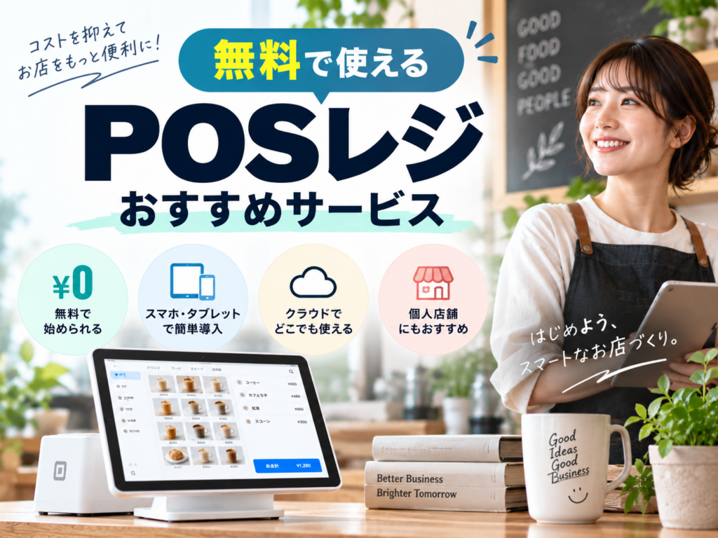 無料で使えるPOSレジおすすめサービス｜個人店舗向けPOSレジ・アプリを比較