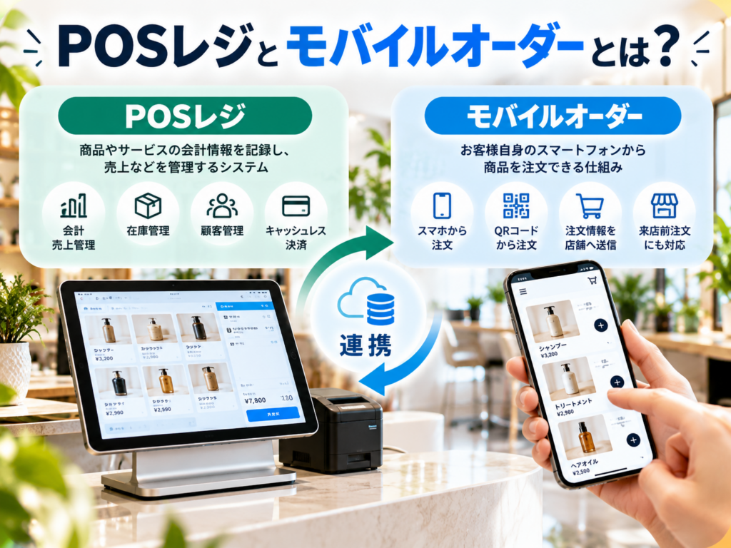 POSレジとモバイルオーダーの仕組みと連携方法