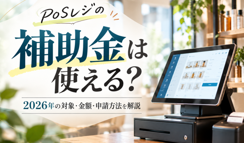 POSレジの補助金は使える？2026年の対象・金額・申請方法を解説