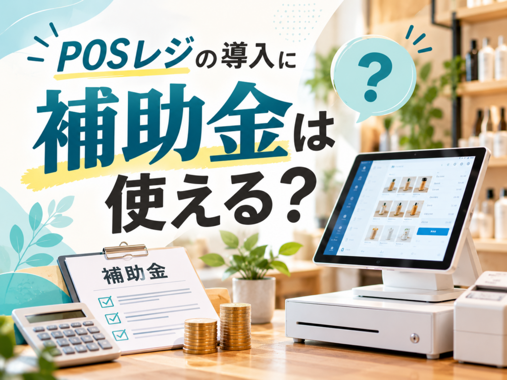 POSレジの導入に補助金は使える？対象条件や導入費用を解説