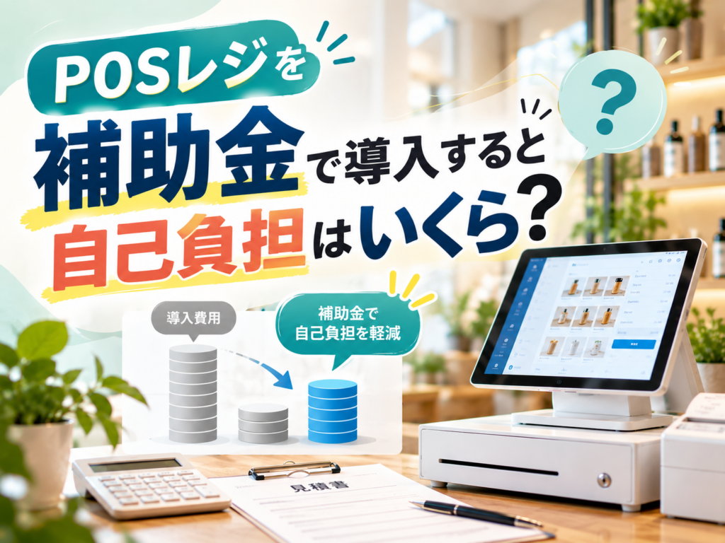 POSレジを補助金で導入した場合の自己負担額を解説