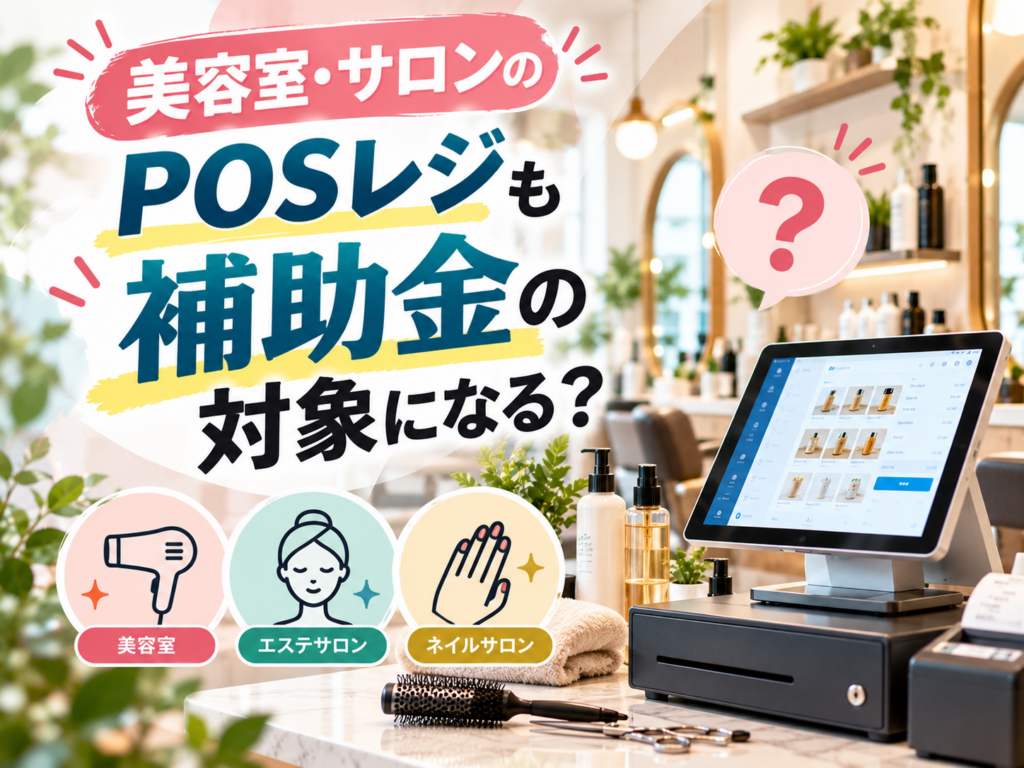 美容室・サロンのPOSレジも補助金の対象になるかを解説