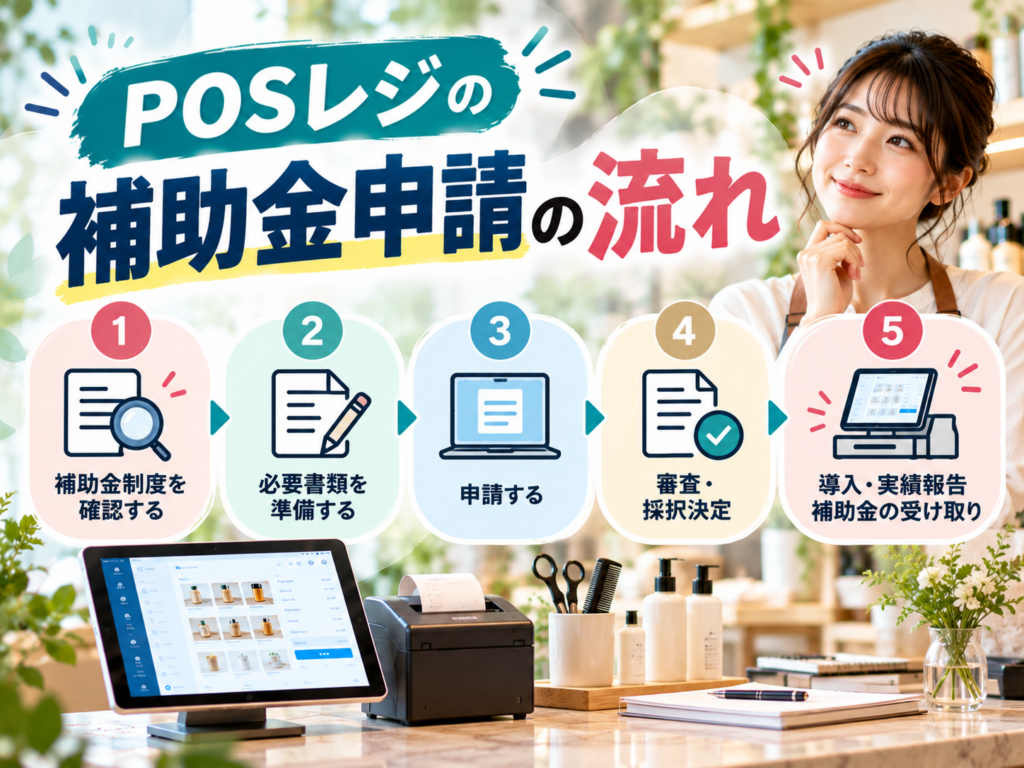 POSレジの補助金申請から導入・受け取りまでの流れを解説
