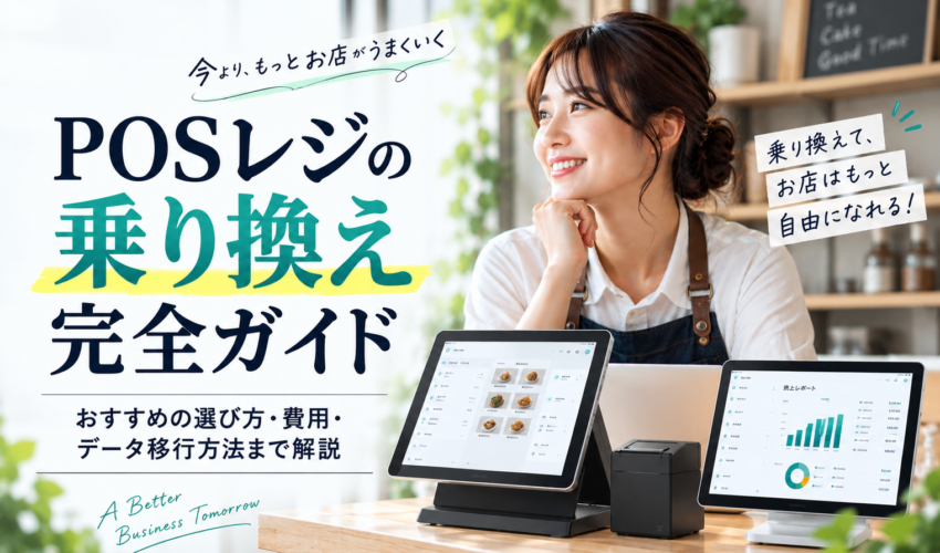 POSレジの乗り換え完全ガイド｜おすすめの選び方・費用・データ移行方法を解説
