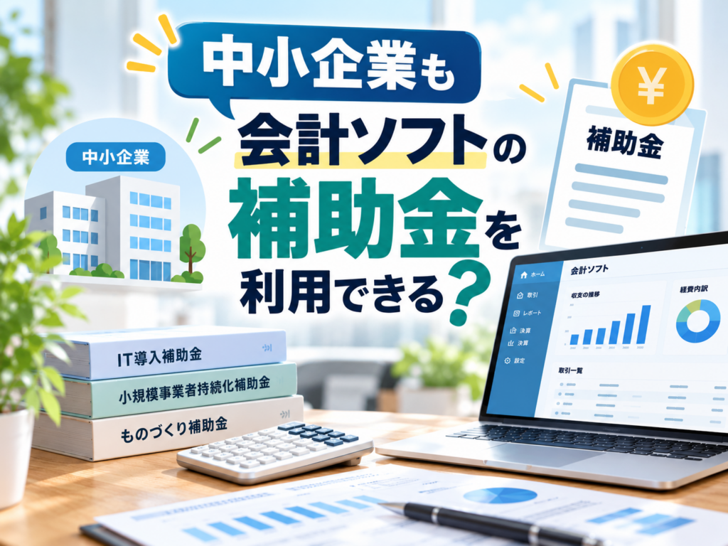 中小企業も会計ソフトの補助金を利用できるか対象条件を解説