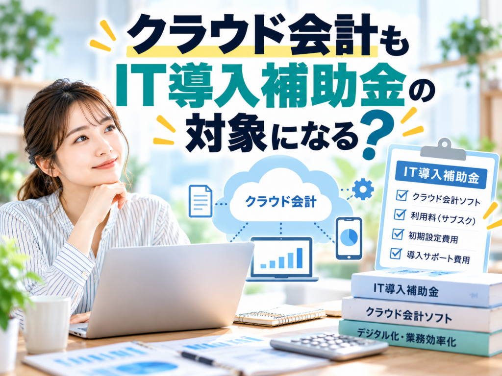 クラウド会計もIT導入補助金の対象になるか対象経費とあわせて解説