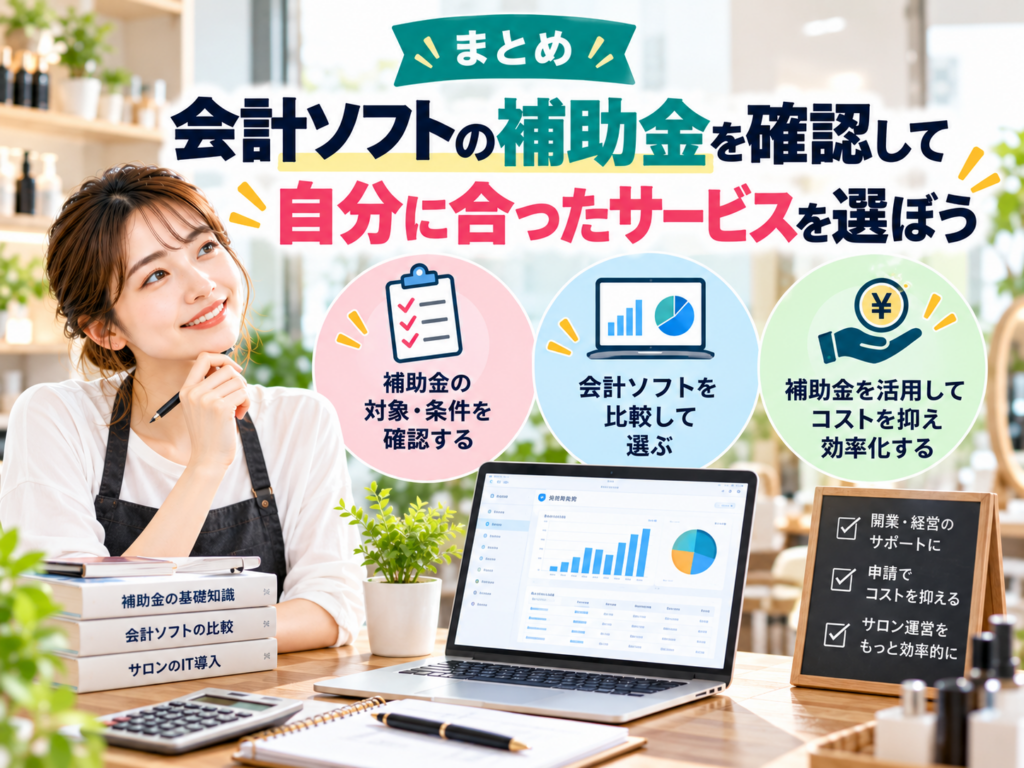 会計ソフトの補助金を確認して自分に合ったサービスを選ぶポイントを解説