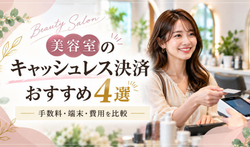 美容室のキャッシュレス決済おすすめ4選｜手数料・端末・費用を比較