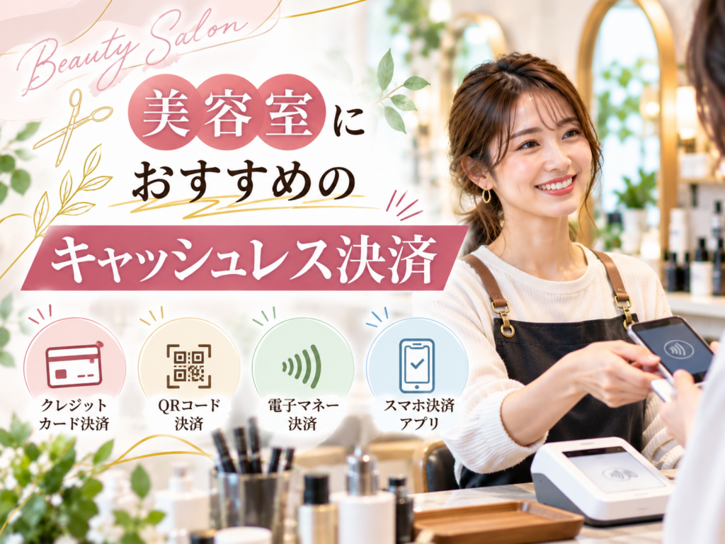 美容室におすすめのキャッシュレス決済｜クレジットカード・QRコード・電子マネーに対応