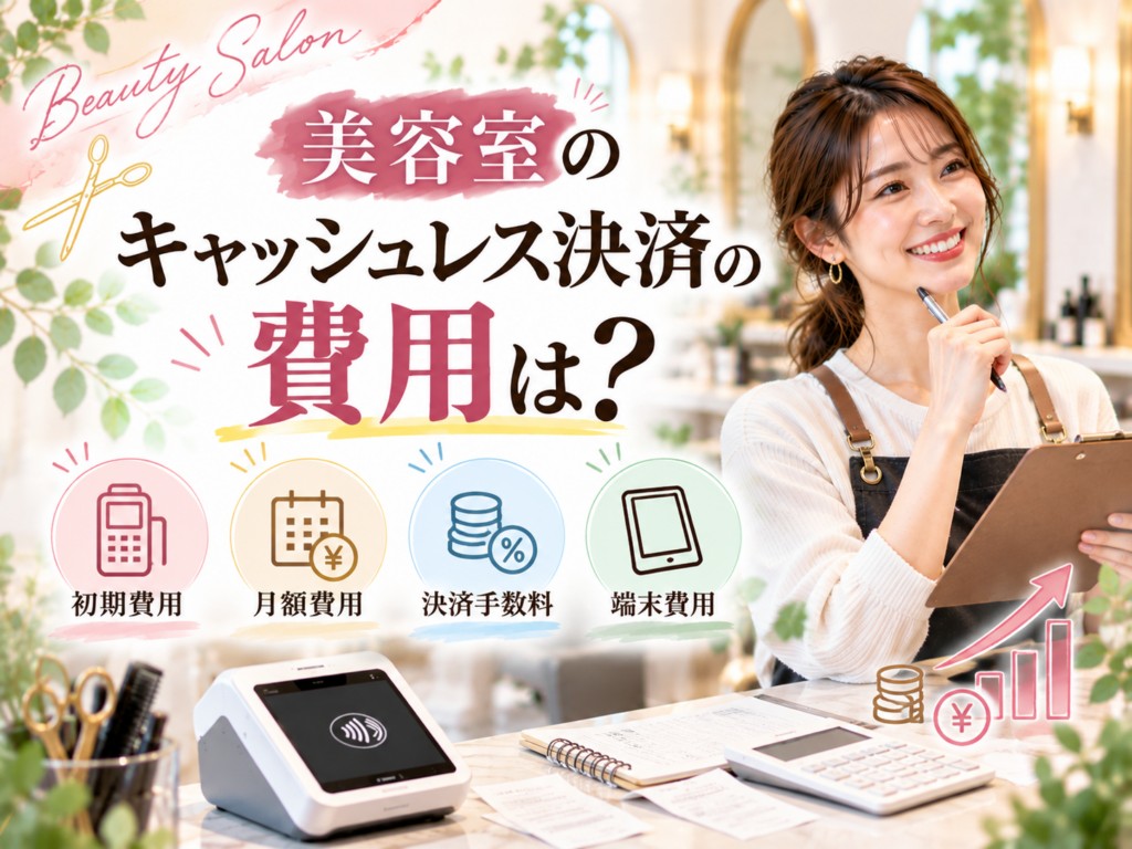 美容室のキャッシュレス決済にかかる費用｜初期費用・月額費用・決済手数料・端末費用