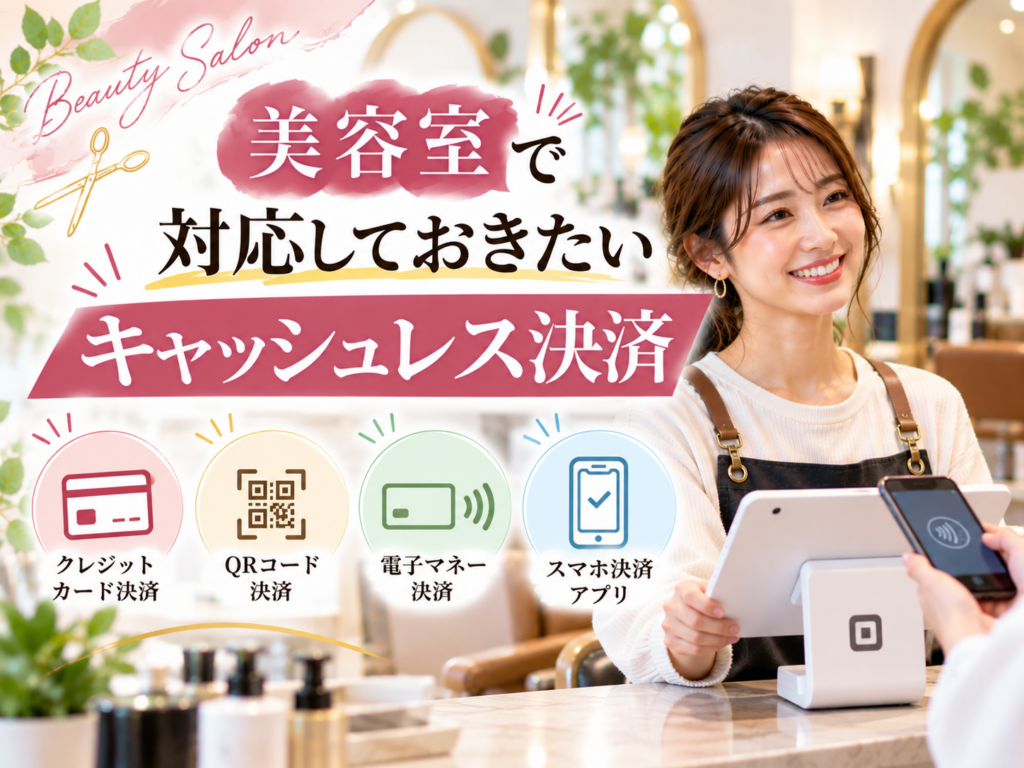 美容室で対応しておきたいキャッシュレス決済｜クレジットカード・QRコード・電子マネーを比較