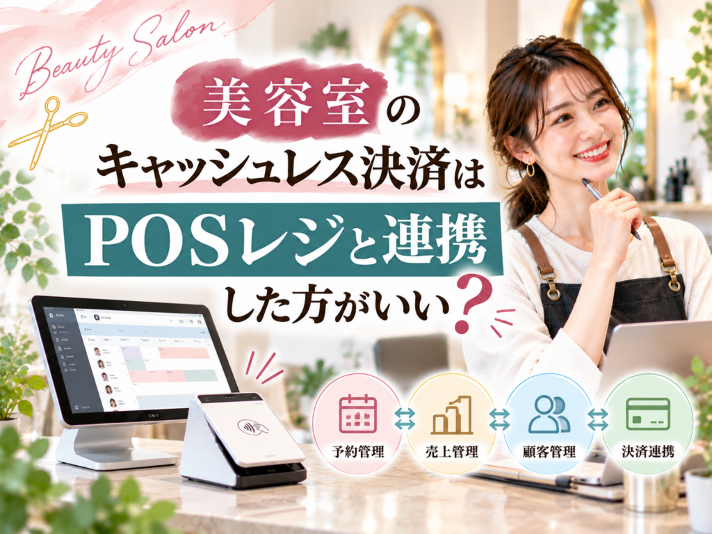 美容室のキャッシュレス決済はPOSレジと連携すべき？予約・売上・顧客管理を効率化