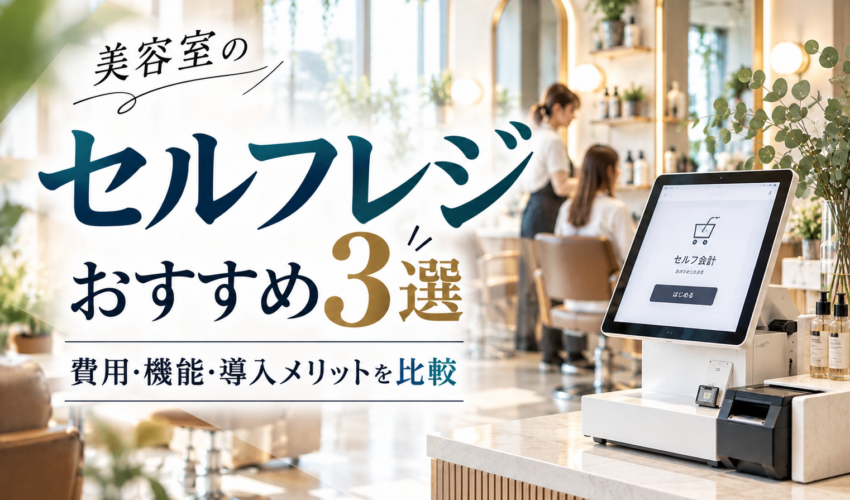 美容室のセルフレジおすすめ3選を比較｜導入費用・機能・メリットを解説