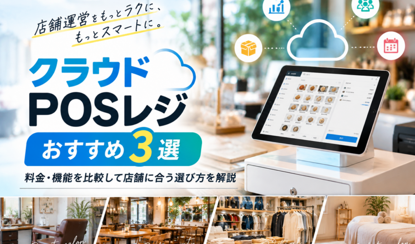 クラウドPOSレジおすすめ3選｜料金・機能を比較し、店舗に合った選び方を解説