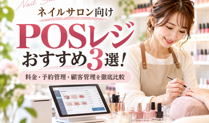 ネイルサロン向けPOSレジおすすめ3選｜料金・予約管理・顧客管理を比較