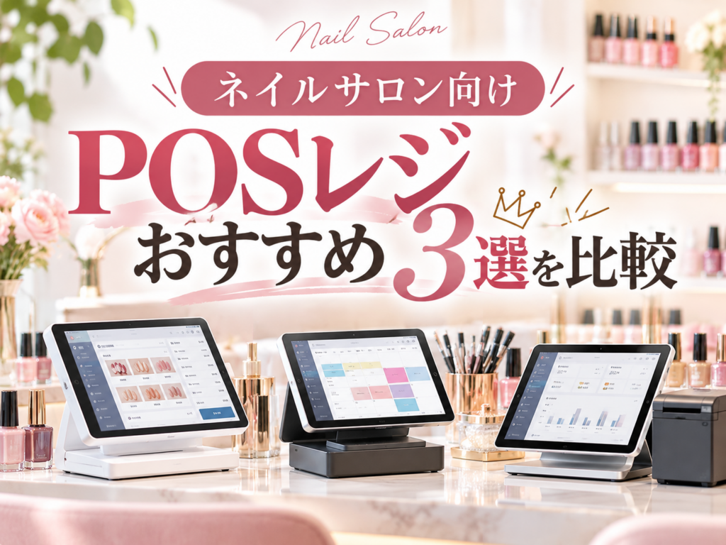 ネイルサロン向けPOSレジおすすめ3選を比較｜3台のタブレット型POSレジとネイルサロン