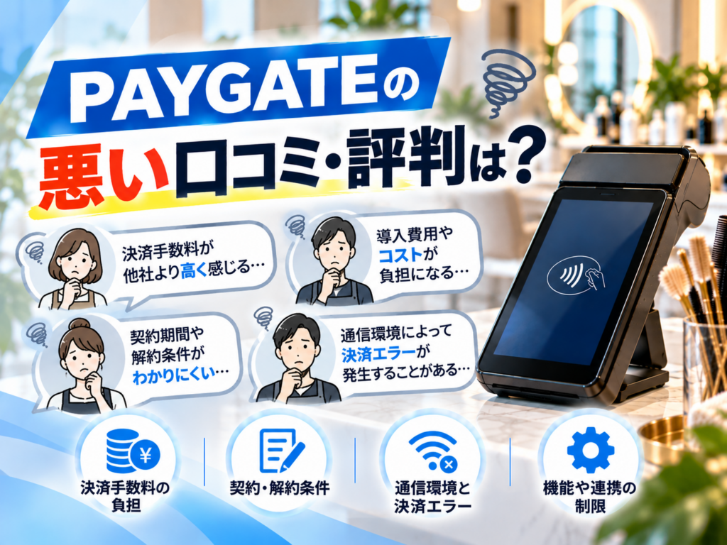 PAYGATEの悪い口コミ・評判とデメリット｜決済手数料・導入費用・契約期間・解約条件・通信エラーの注意点