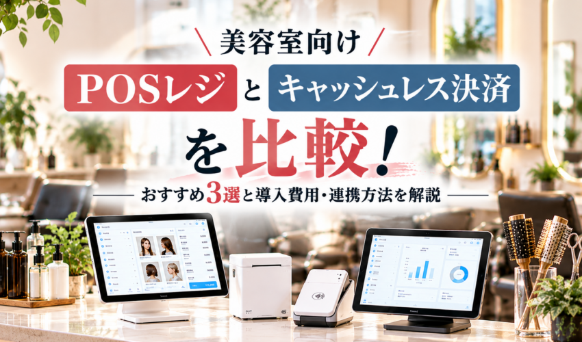 美容室向けPOSレジとキャッシュレス決済を比較｜おすすめ3選・導入費用・連携方法を解説