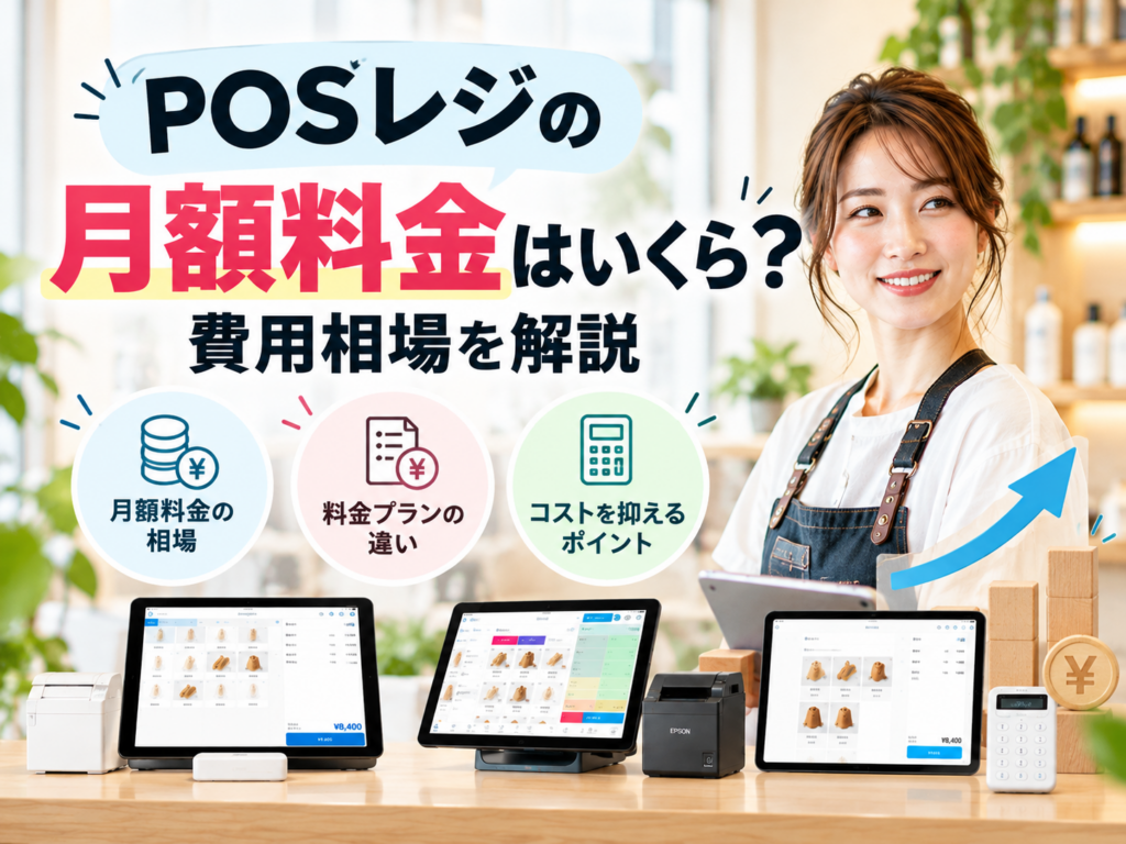 POSレジの月額料金はいくら？費用相場や料金プランの違い、ランニングコストを抑えるポイントを解説