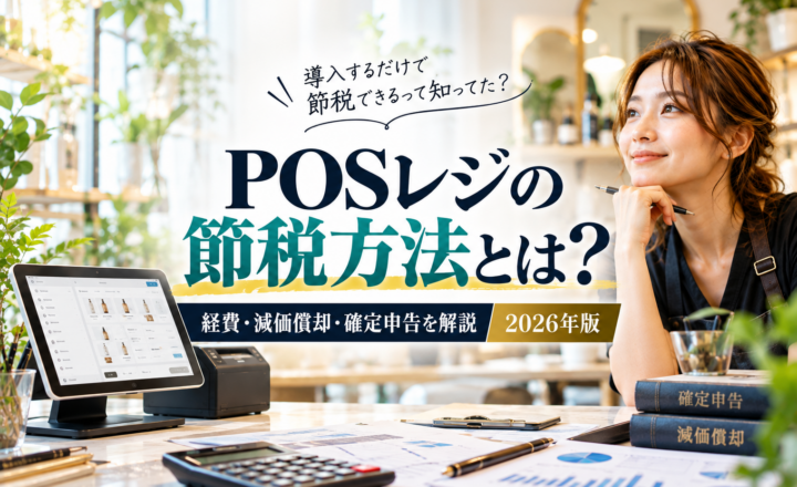 POSレジの節税方法を解説｜経費計上・減価償却・確定申告のポイント【2026年版】
