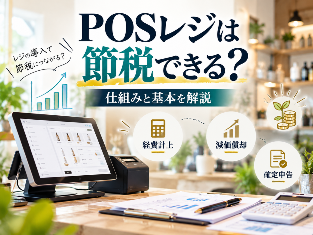 POSレジは節税できる？経費計上・減価償却・確定申告の仕組みと基本を解説
