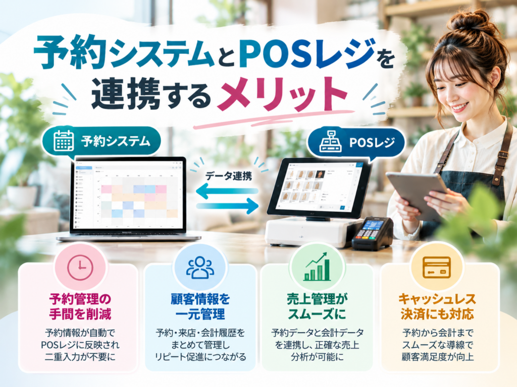 予約システムとPOSレジを連携するメリットと顧客・売上管理の効率化