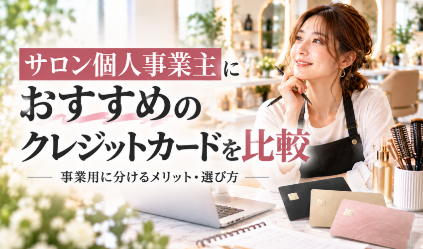 個人事業主におすすめのクレジットカード比較｜美容室・エステ・ネイルサロンの事業用カードの選び方