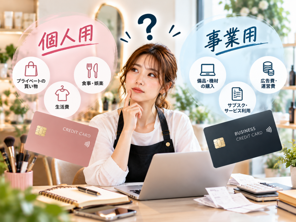 個人事業主がクレジットカードを事業用と個人用に分けるメリットを解説