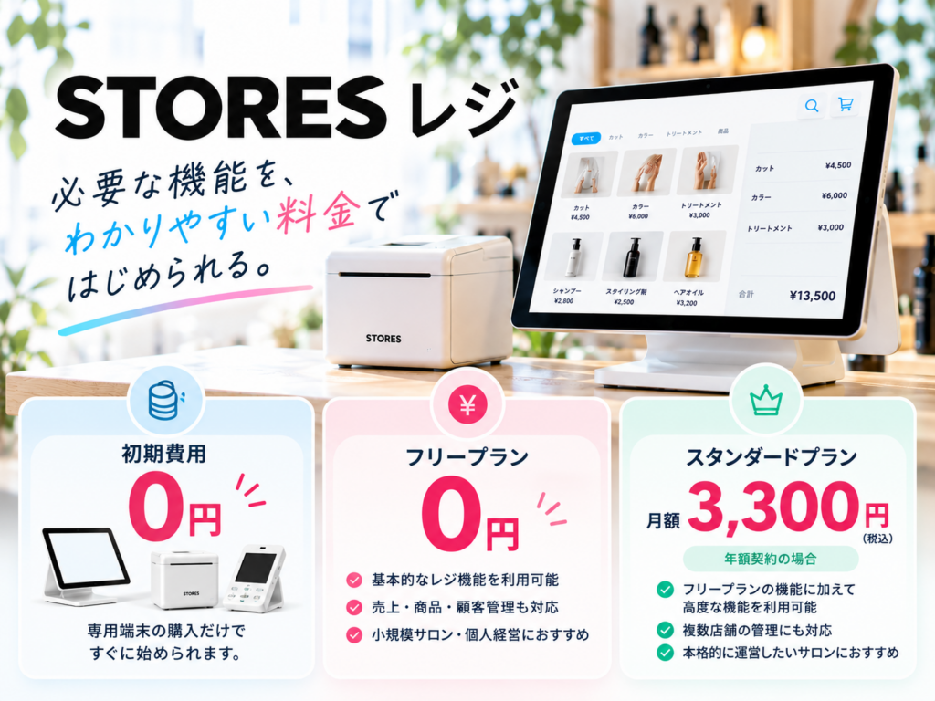 STORES レジの料金プランと初期費用