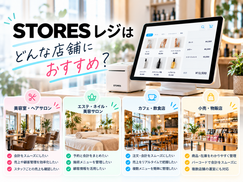 STORES レジがおすすめの店舗・業種